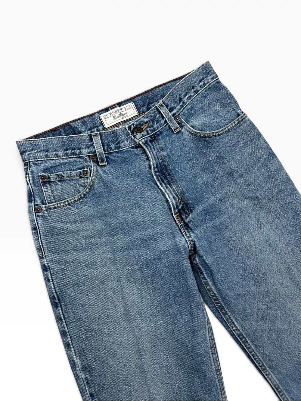 Vintage Levi Strauss Signature Relaxed Fit Jeans Light Wash 100% Cotton 30x30